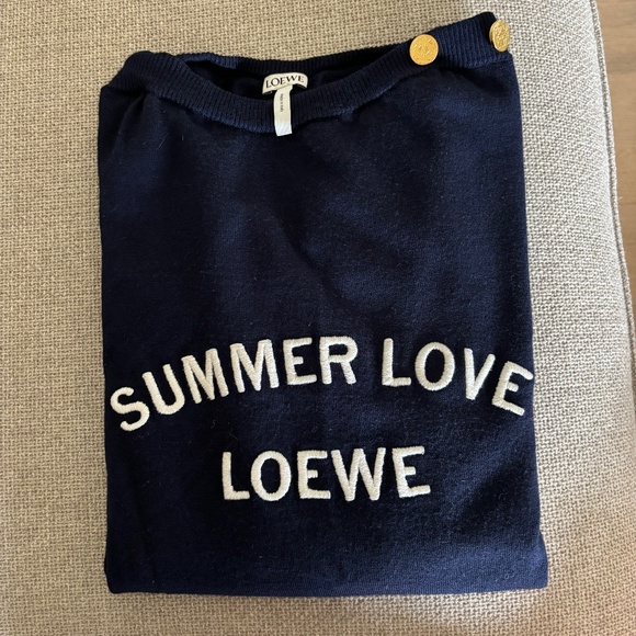 Loewe Navy Summer Love Sweater - Picture 3 of 8
